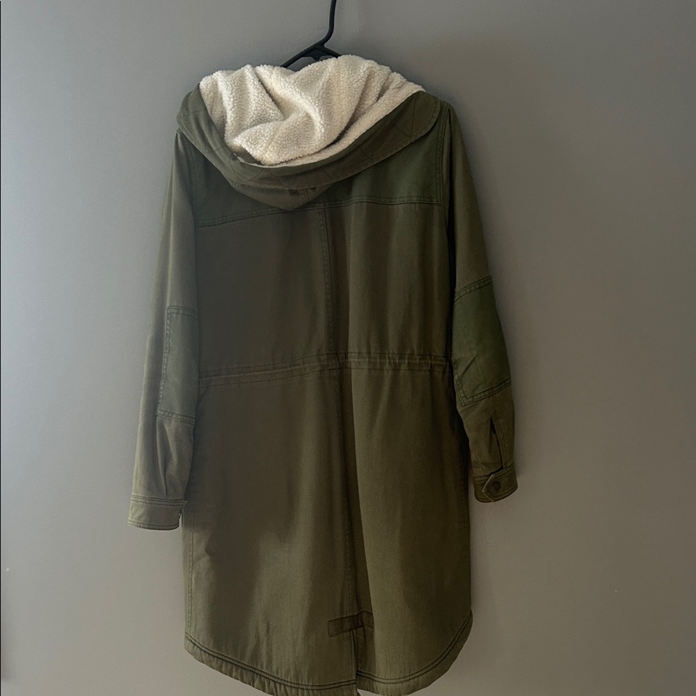 GAP Dark Green Hooded Utility Jacket - Picture 5 of 6